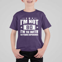 80th Birthday T Shirt For Kid Funny Saying 80 Year Old Gift