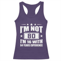 80th Birthday Racerback Tank Top Funny Saying 80 Year Old Gift