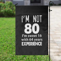 80th Birthday Garden Flag Funny 80 Year Old Gift