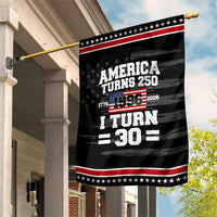 America Turns 250 I Turn 30 Patriotic Garden Flag Vintage 1996 30th Birthday 250th Anniversary USA Flag 30 Year Old Gift