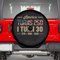 America Turns 250 I Turn 30 Spare Tire Cover Retro 1996 30th Birthday 250th Anniversary USA Flag 30 Year Old Gift