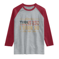 America Turns 250 I Turn 30 Raglan Shirt Retro 1996 30th Birthday 250th Anniversary USA Flag 30 Year Old Gift