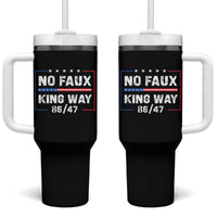 Snarky No Kings In America Tumbler With Handle No Faux King Way 86 47