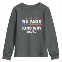 Snarky No Kings In America Youth Sweatshirt No Faux King Way 86 47