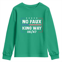 Snarky No Kings In America Youth Sweatshirt No Faux King Way 86 47