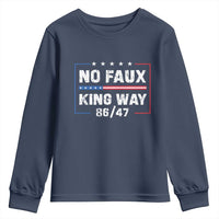 Snarky No Kings In America Youth Sweatshirt No Faux King Way 86 47