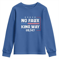Snarky No Kings In America Youth Sweatshirt No Faux King Way 86 47