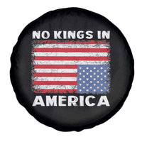 Snarky No Kings In America Spare Tire Cover 86 47 No Faux King Way US Flag Upside Down