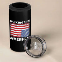 Snarky No Kings In America 4 in 1 Can Cooler Tumbler 86 47 No Faux King Way US Flag Upside Down