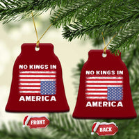 Snarky No Kings In America Ceramic Ornament 86 47 No Faux King Way US Flag Upside Down - Wonder Print Shop