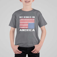 Snarky No Kings In America T Shirt For Kid 86 47 No Faux King Way US Flag Upside Down