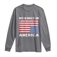 Snarky No Kings In America Long Sleeve Shirt 86 47 No Faux King Way US Flag Upside Down