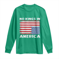 Snarky No Kings In America Long Sleeve Shirt 86 47 No Faux King Way US Flag Upside Down