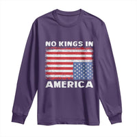 Snarky No Kings In America Long Sleeve Shirt 86 47 No Faux King Way US Flag Upside Down
