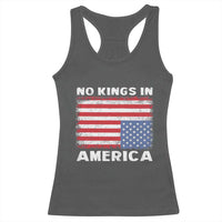 Snarky No Kings In America Racerback Tank Top 86 47 No Faux King Way US Flag Upside Down