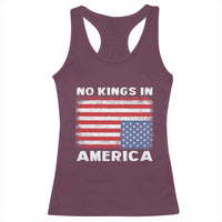 Snarky No Kings In America Racerback Tank Top 86 47 No Faux King Way US Flag Upside Down