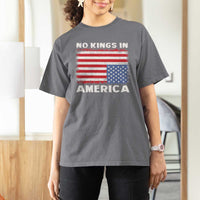 Snarky No Kings In America T Shirt For Women 86 47 No Faux King Way US Flag Upside Down