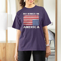 Snarky No Kings In America T Shirt For Women 86 47 No Faux King Way US Flag Upside Down