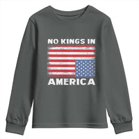 Snarky No Kings In America Youth Sweatshirt 86 47 No Faux King Way US Flag Upside Down