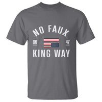 No Kings in America T Shirt US Flag Upside Down