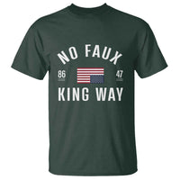 No Kings in America T Shirt US Flag Upside Down