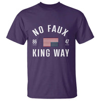 No Kings in America T Shirt US Flag Upside Down