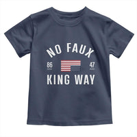 No Kings in America Toddler T Shirt US Flag Upside Down