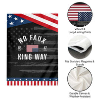 No Kings in America Garden Flag US Flag Upside Down