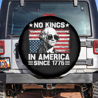 No Kings In America Since 1776 Spare Tire Cover George Washington US Flag Upside Down