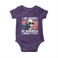No Kings In America Since 1776 Baby Onesie George Washington US Flag Upside Down
