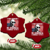 No Kings In America Since 1776 Ceramic Ornament George Washington US Flag Upside Down - Wonder Print Shop