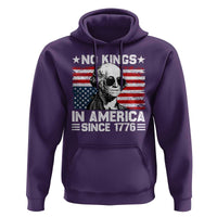 No Kings In America Since 1776 Hoodie George Washington US Flag Upside Down
