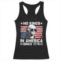 No Kings In America Since 1776 Racerback Tank Top George Washington US Flag Upside Down
