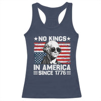 No Kings In America Since 1776 Racerback Tank Top George Washington US Flag Upside Down