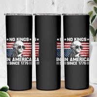 No Kings In America Since 1776 Skinny Tumbler George Washington US Flag Upside Down