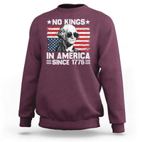 No Kings In America Since 1776 Sweatshirt George Washington US Flag Upside Down