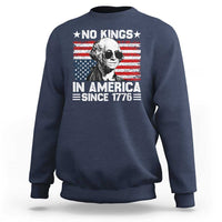 No Kings In America Since 1776 Sweatshirt George Washington US Flag Upside Down