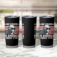 No Kings In America Since 1776 Tumbler Cup George Washington US Flag Upside Down