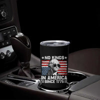 No Kings In America Since 1776 Tumbler Cup George Washington US Flag Upside Down