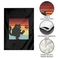 No Kings Black Cat Garden Flag Funny Kitten Social Justice - Wonder Print Shop