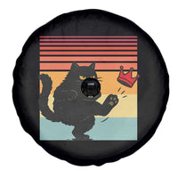 No Kings Black Cat Spare Tire Cover Funny Kitten Social Justice - Wonder Print Shop