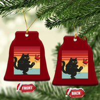 No Kings Black Cat Ceramic Ornament Funny Kitten Social Justice - Wonder Print Shop