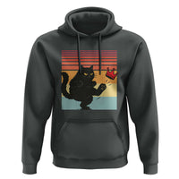 No Kings Black Cat Hoodie Funny Kitten Social Justice - Wonder Print Shop