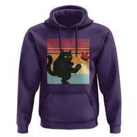 No Kings Black Cat Hoodie Funny Kitten Social Justice - Wonder Print Shop