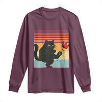 No Kings Black Cat Long Sleeve Shirt Funny Kitten Social Justice - Wonder Print Shop