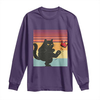 No Kings Black Cat Long Sleeve Shirt Funny Kitten Social Justice - Wonder Print Shop