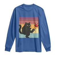 No Kings Black Cat Long Sleeve Shirt Funny Kitten Social Justice - Wonder Print Shop