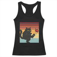 No Kings Black Cat Racerback Tank Top Funny Kitten Social Justice - Wonder Print Shop