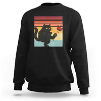 No Kings Black Cat Sweatshirt Funny Kitten Social Justice - Wonder Print Shop