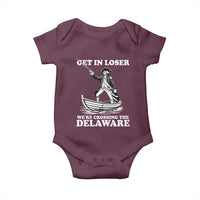 Funny George Washington 4th Of July Baby Onesie Funny Patriotic Get In Loser - Wonder Print Shop